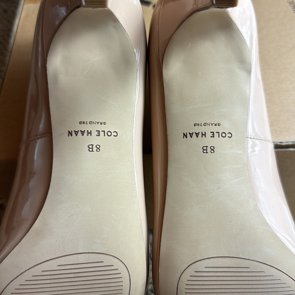NWOT - Cole Haan Vandam Pump 65 mm, Size 8B, Brushed Patent Leather - Fabulous! - Picture 6 of 17